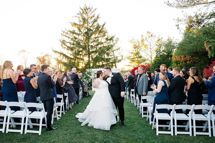 Real Bride Meghan's Romantic Fall Wedding in the HARPER Gown | Eddy K Bride