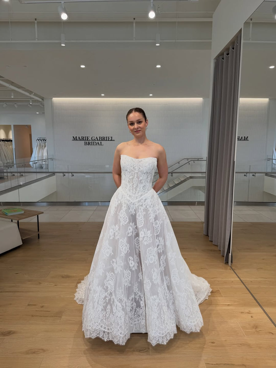 Monet at Marie Gabriel Couture Bridal, shared on Instagram
