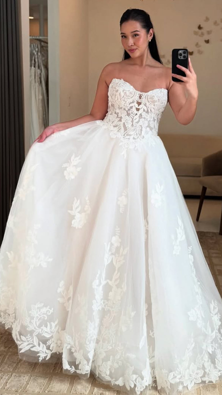Cata at One Bridal, shared on Instagram