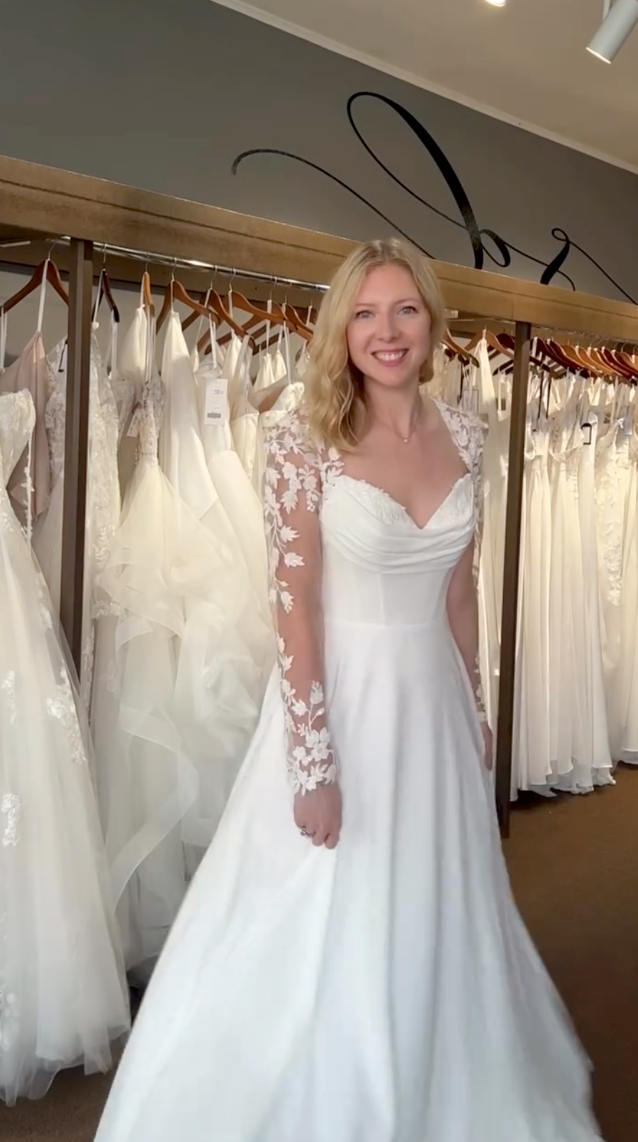 Marie at Sandra D's Bridal Boutique, shared on Instagram