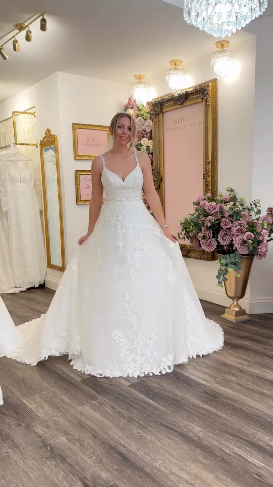 Kat at Bijou Bridal Studio, shared on Instagram