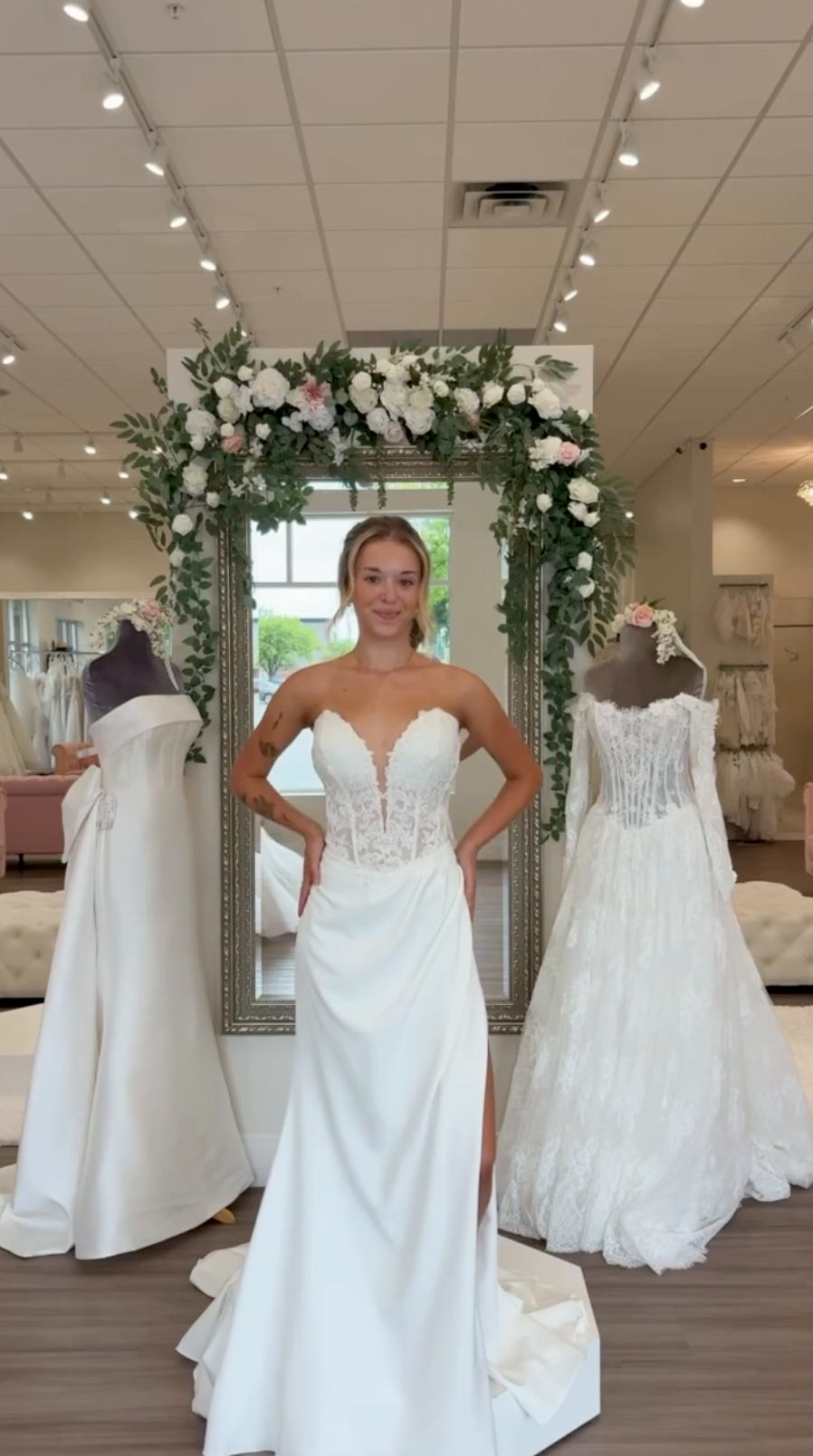 Gaby at Our Shop Bridal, shared on Instagram