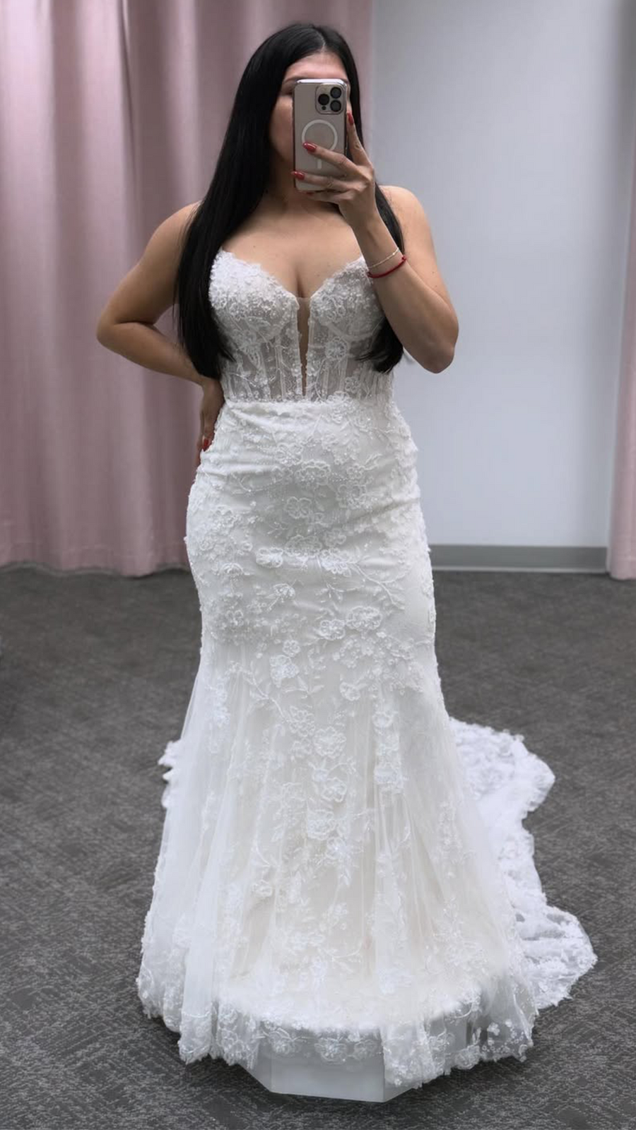 Samira at Margarita's Bridal, shared on Instagram