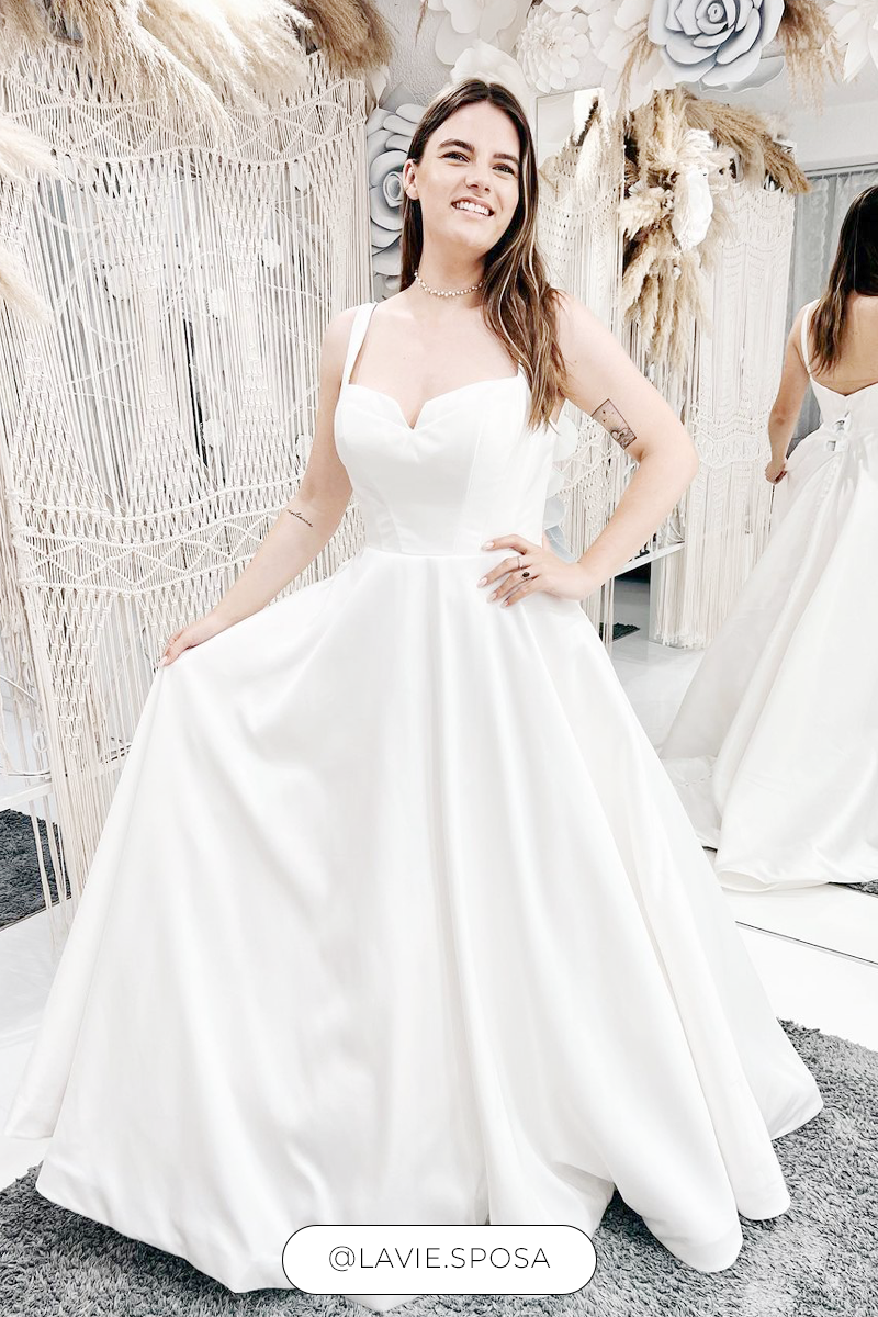 Riley at Lavie Sposa, shared on Instagram
