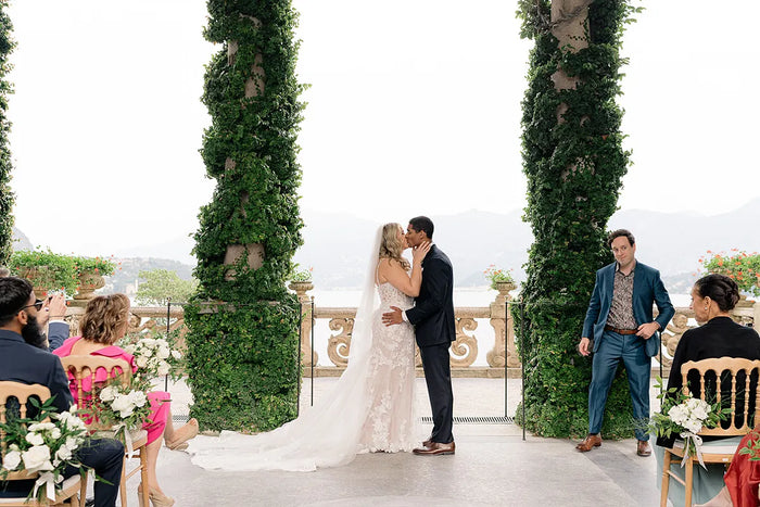 Real Bride Anne's Romantic Lake Como Wedding in the PIA Gown | Eddy K Bride