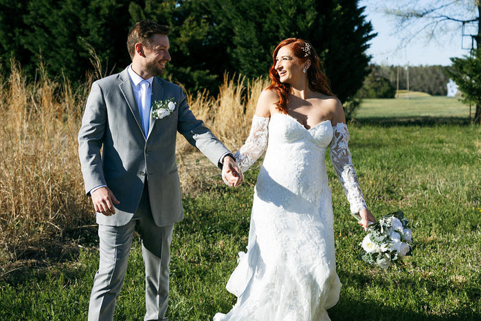 Real Bride Samantha's Irish-Inspired Virginia Wedding in the GRAZIA Gown | Eddy K Bride