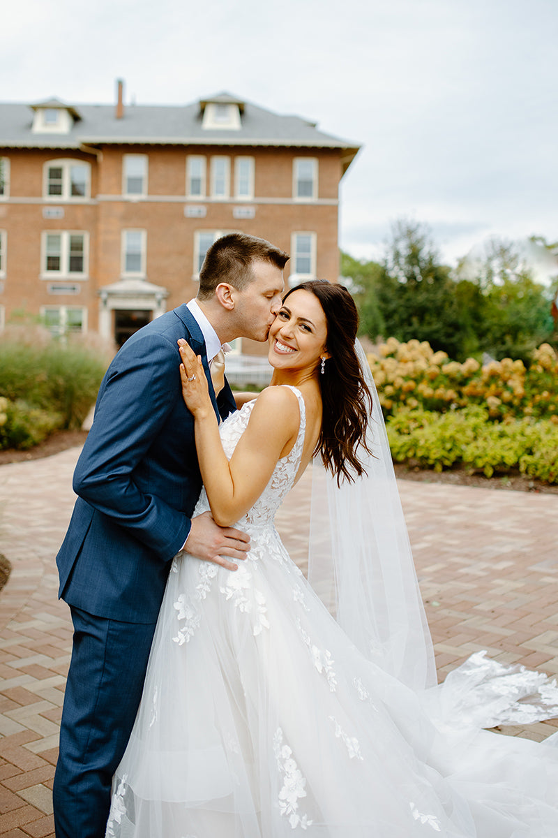 Eddy K Bride Elizabeth in Italia style Hollace