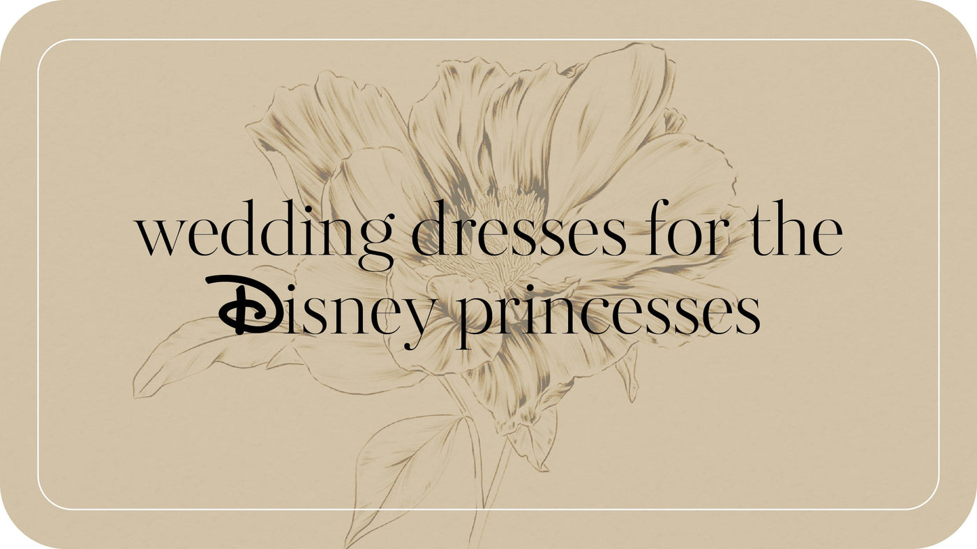 Wedding Dresses for the Disney Princesses