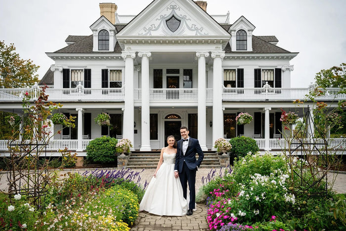 Real Bride Halli's Elegant Connecticut Wedding in the ELOWYN Gown | Eddy K Bride