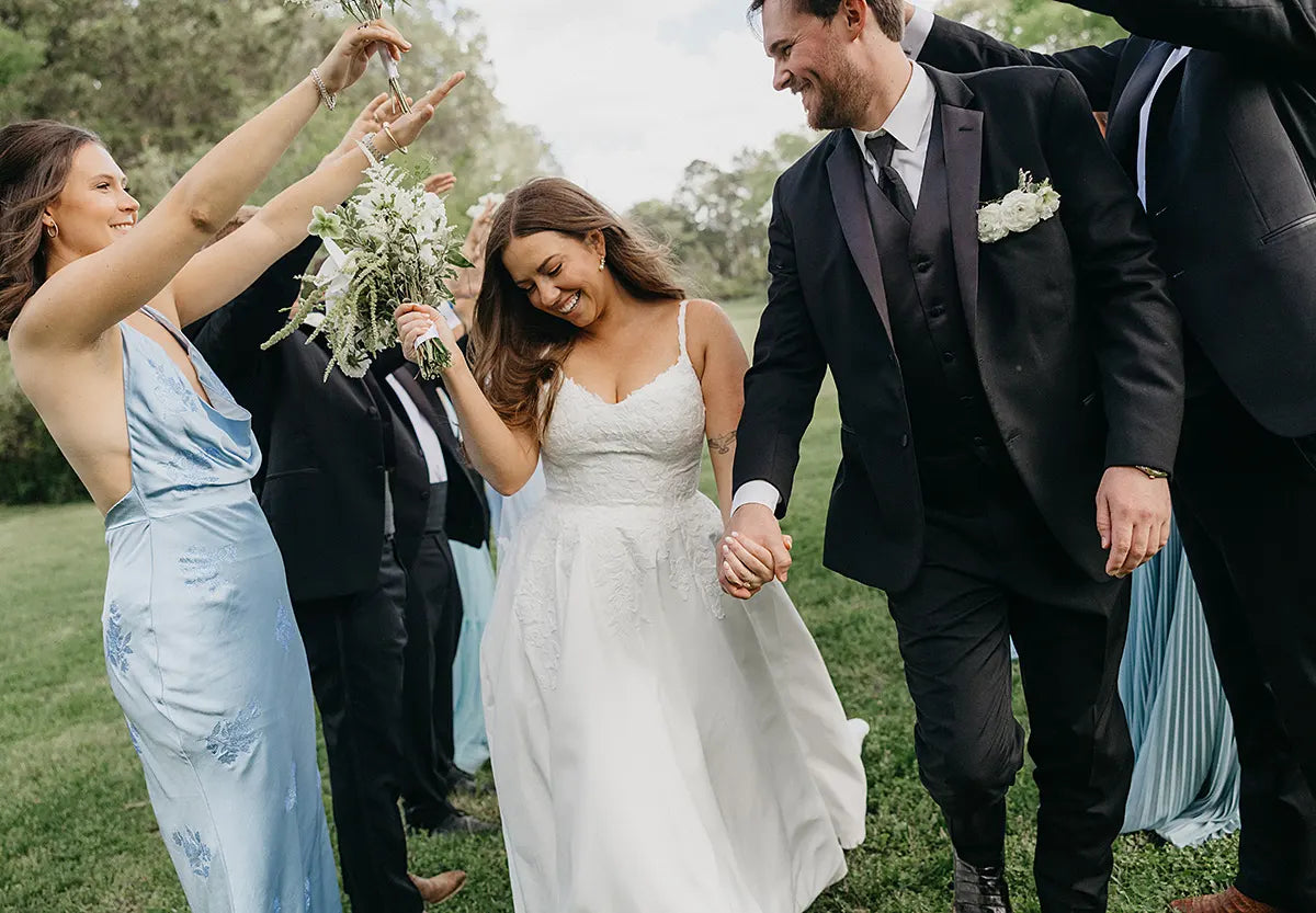Real Bride Sierra's Garden Wedding in the KENZIE Gown | Eddy K Bride