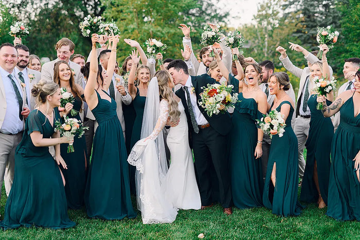 Real Bride Emily's Garden Wedding in the GRACE Gown | Eddy K Bride