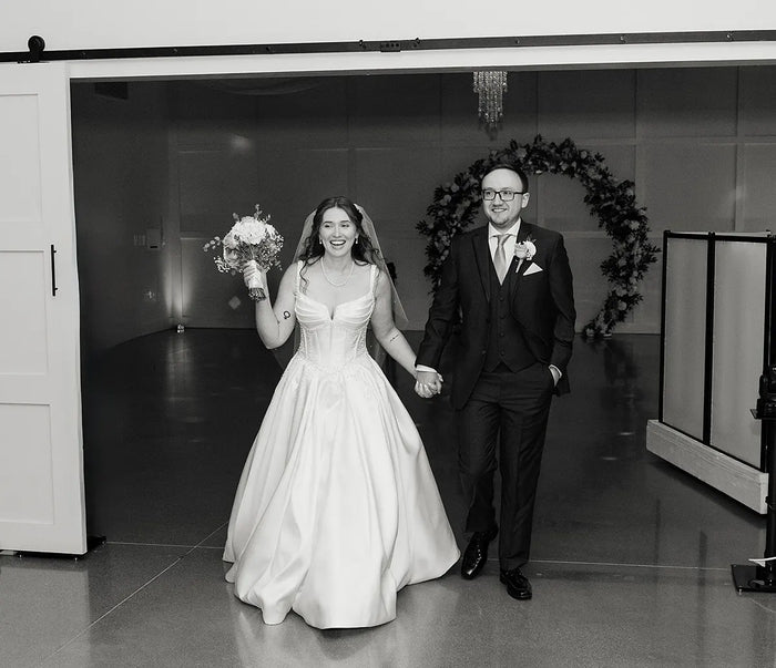 Real Bride Madeline's Romantic Ohio Wedding in the RAINA Gown | Eddy K Bride