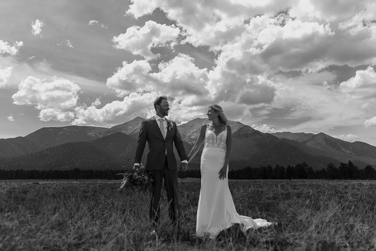 Real Bride Erin's Mountain Colorado Wedding in the SHAKIRA Gown | Eddy K Bride