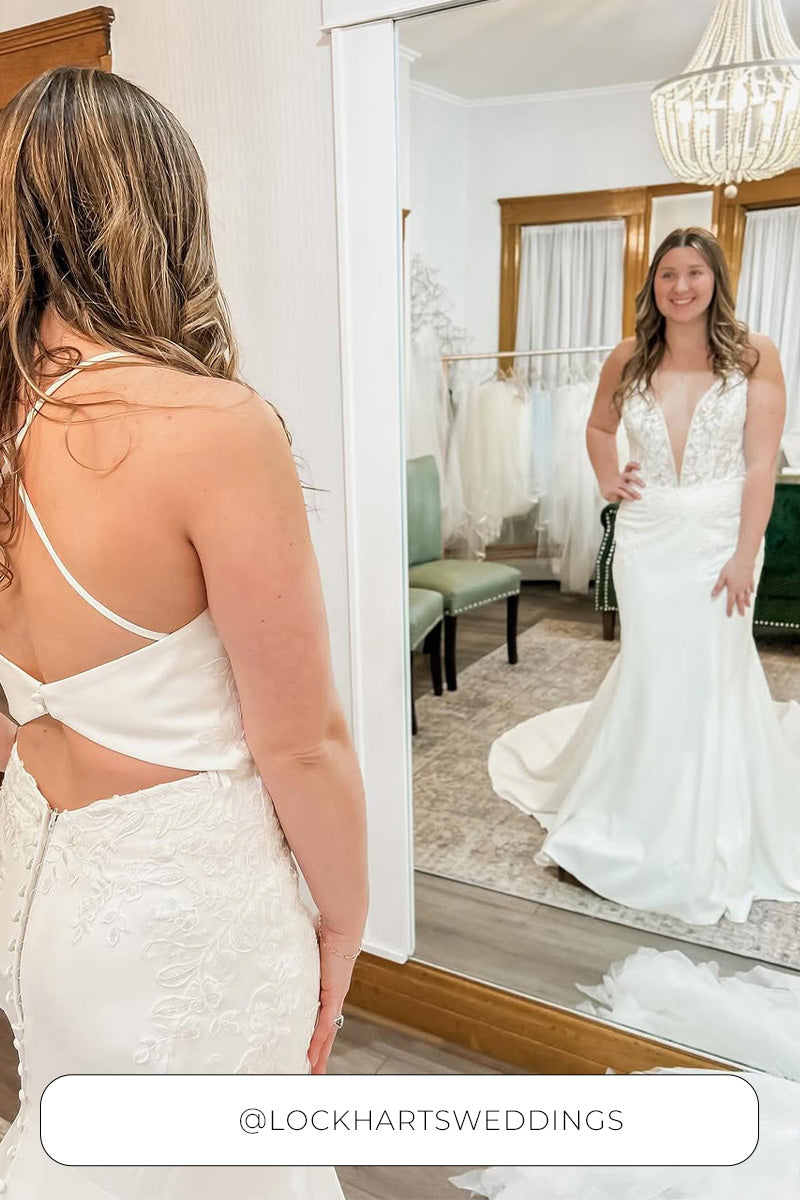 Berta at Wild Rose Wedding Boutique, shared on Instagram