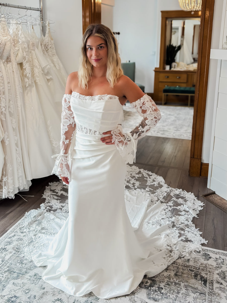 Giannina at Wild Rose Wedding Boutique, shared on Instagram