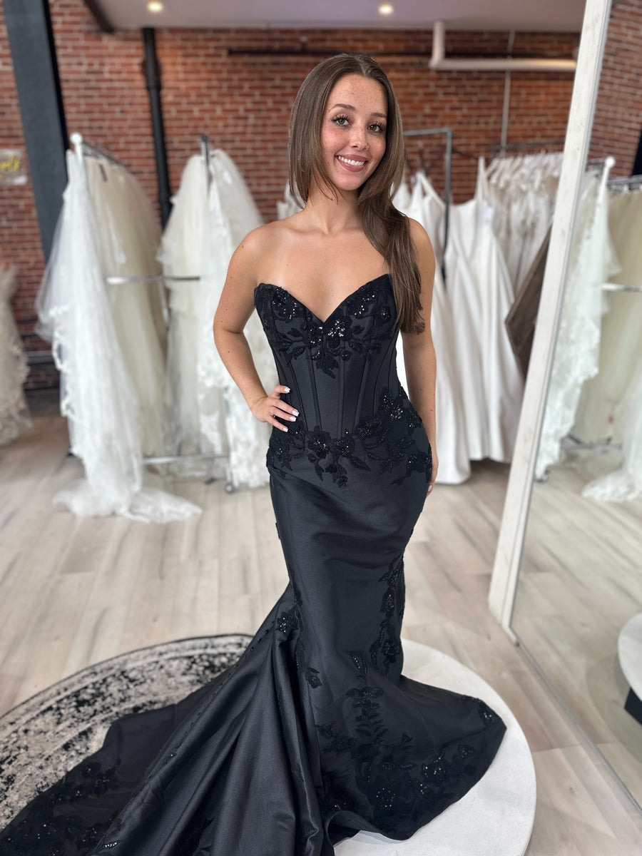 Napoli at Carbonneau Bridal and Formalwear, shared on Instagram