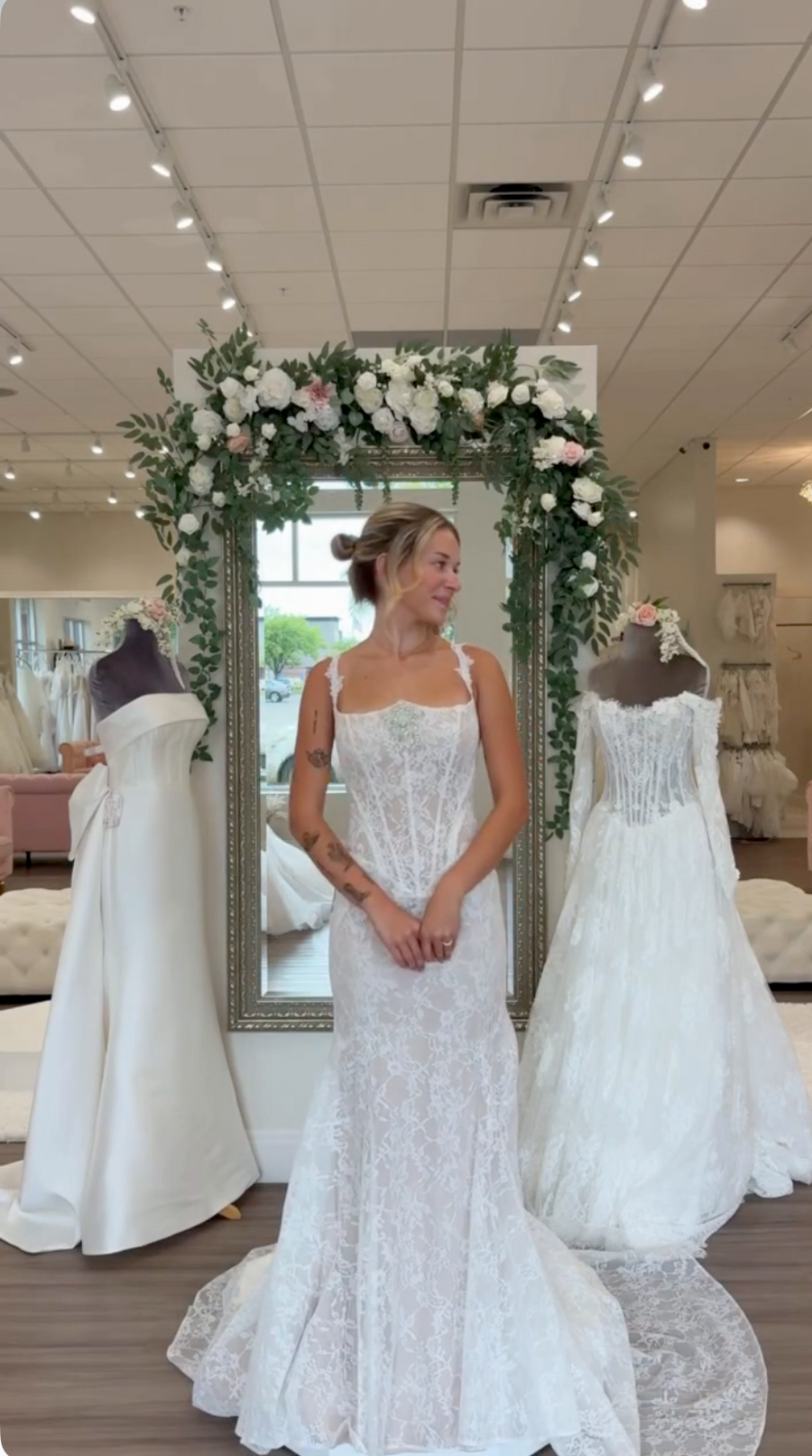 Lambrini at Our Shop Bridal, shared on Instagram