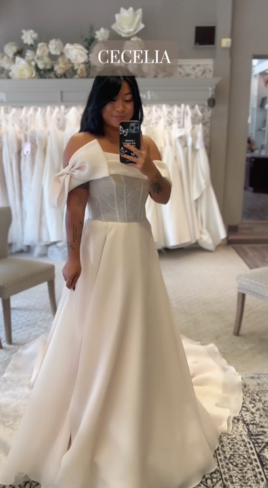 Cecilia da Bridal & Formal, condiviso su Instagram