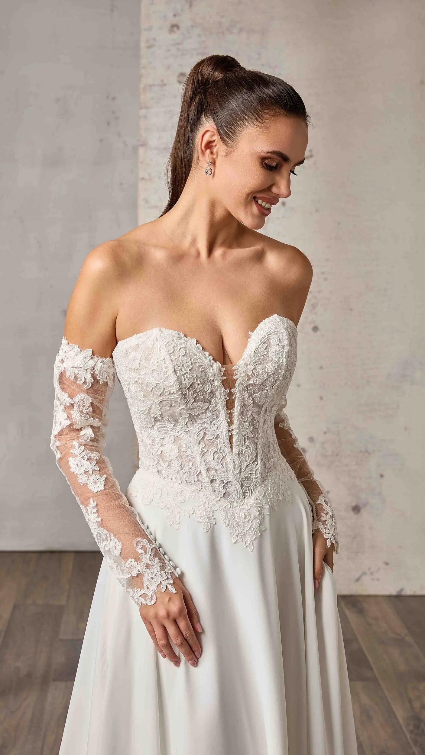 Morena-SL (DR2713-SL) — Eddy K Detachable Sleeve
