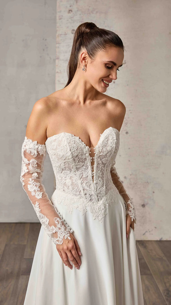 Morena-SL (DR2713-SL) — Eddy K Detachable Sleeve